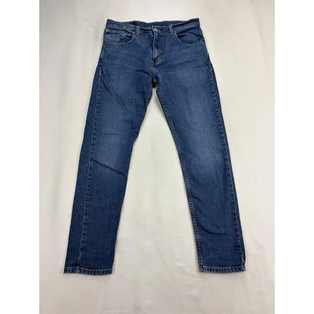 Levi's Men's‎ Slim Straight Jeans W32 L30 Mid Dark Wash